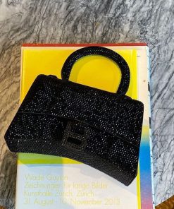 HOURGLASS First copy handbag WITH CRYSTALS