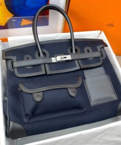 Hermes Cargo Ecru Toile 2021 Hand Bag
