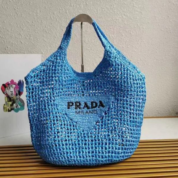 price and purchase PRADA Raffia tote bag
