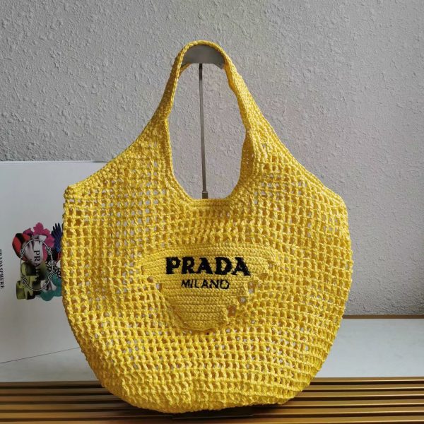 price and purchase PRADA Raffia tote bag