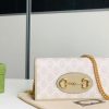 Gucci Ladies Horsebit Wallet With Chain