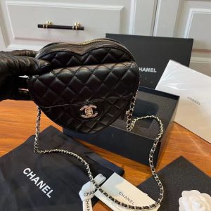 Classic Chanel Black Heart
