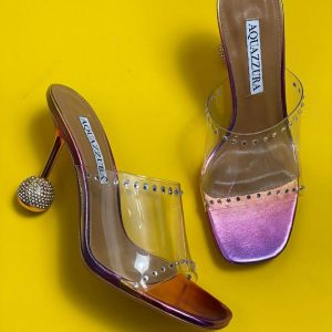 price and purchace Crystal-Embellished Pvc Mules