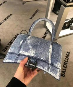 price and purchase Denim Hourglass Shoulder Bag