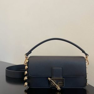 Baguette with safety pins Replica handbag