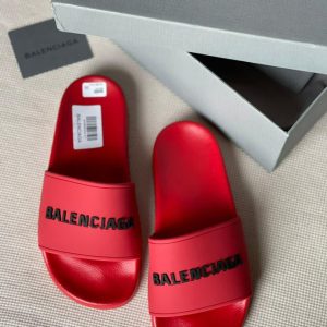 Master quality Balenciaga Logo Pool Slides